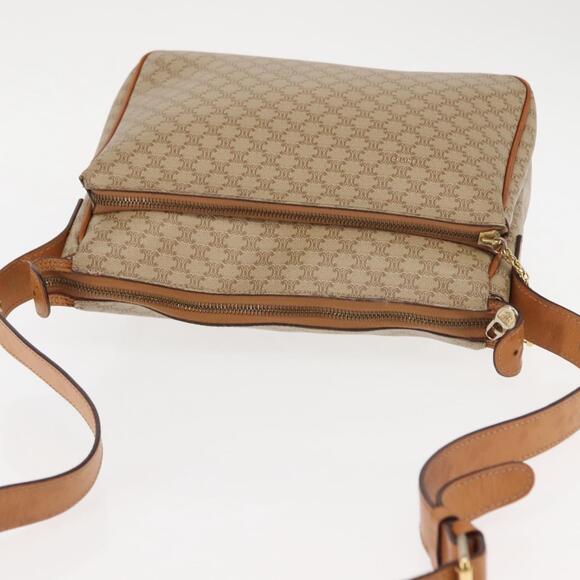 CELINE Macadam Canvas Shoulder Bag Pvc Beige Gold - Picture 6 of 13